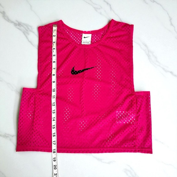 Nike Training Bib Fuchsia Mesh Sleeveless Top Scrimmage Women S Jersey Logo - Picture 4 of 8